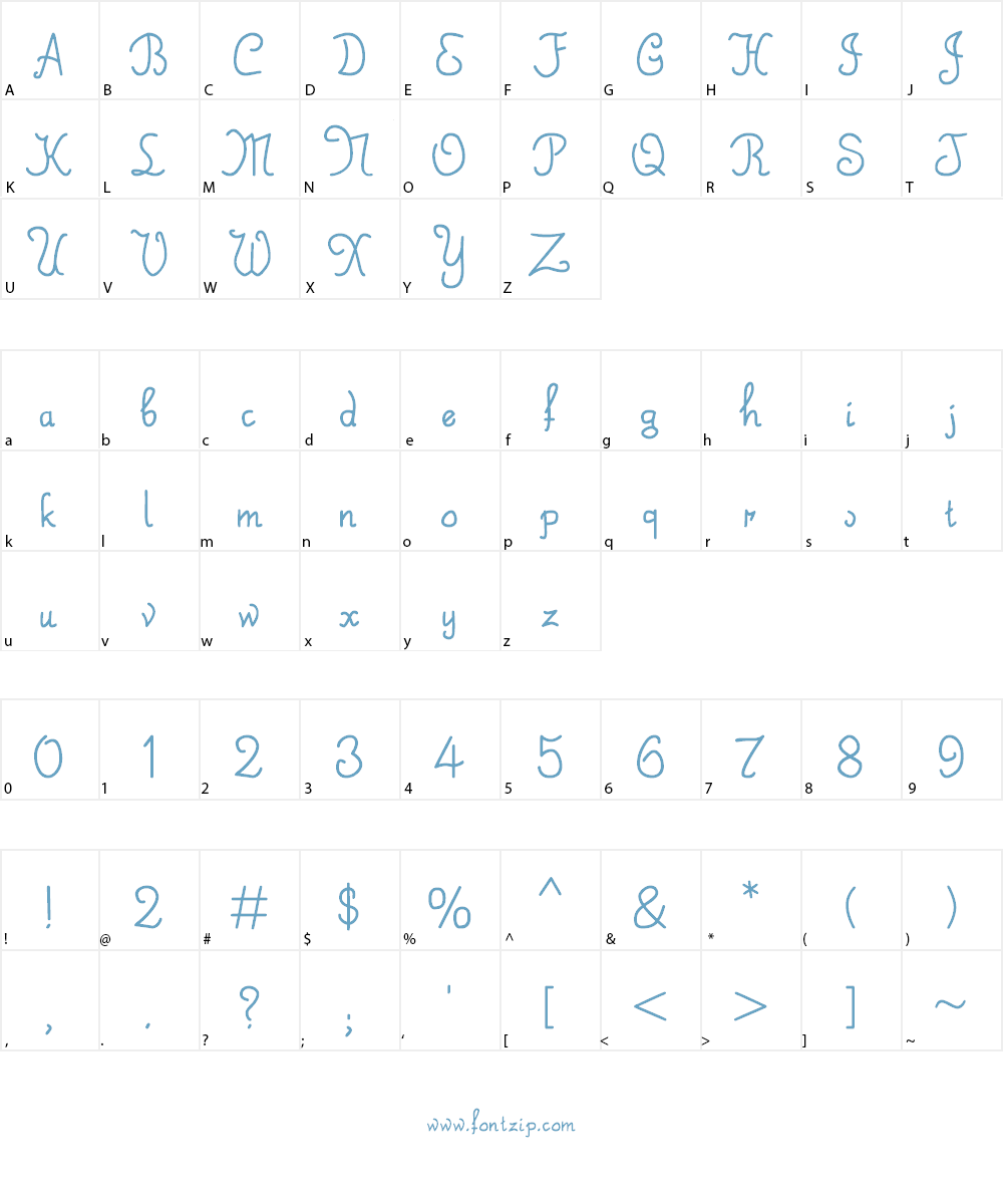 Saint Knick Knack Font Character